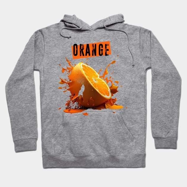 Smashed Orange: A Burst of Empty Rhetoric Hoodie by Puff Sumo